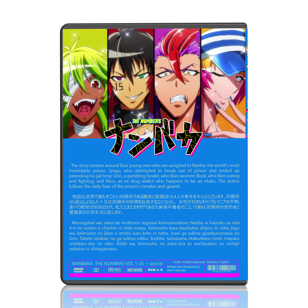 DVD Anime NANBAKA Season 1-2 ( Vol.1-25End+special) English Dubbed