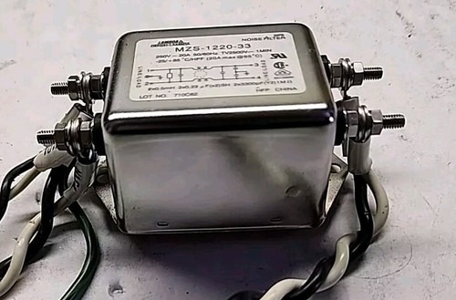 NEMIC-LAMBDA MZS-1220-33 NOISE FILTER 250V, 20A, 50/50Hz, TV2500V Free Shipping - Picture 2 of 3