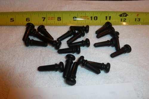 20 Black Plastic Guitar End Pins - Item HC