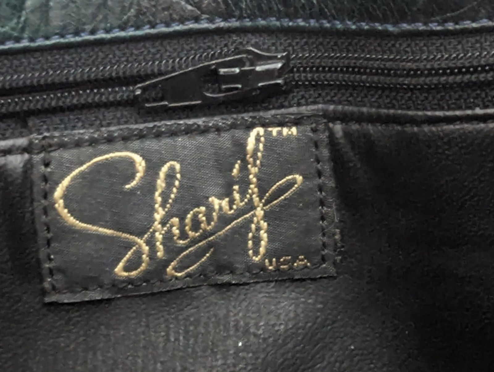 Vintage Sharif Boho Patchwork Lizard Leather Cros… - image 6