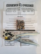 Leather Hole Punch Rotating Head Eyelet Grommet - New