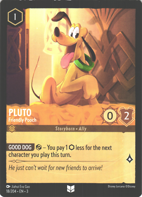 Disney Lorcana Into the Inklands Pluto 18/204 | eBay