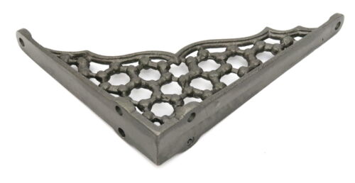 Soporte de estante de hierro fundido único antiguo rústico victoriano soportes de pared (10-20 cm) - Imagen 6 de 12
