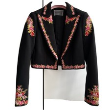 Giambattista Valli X H&m Embroidered Blazer Size S Uk