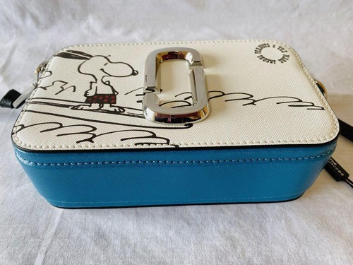 MARC JACOBS Snapshot Bag 101 Peanuts Snoopy Shoulder Camera Bag Multi Outlet - Picture 5 of 8
