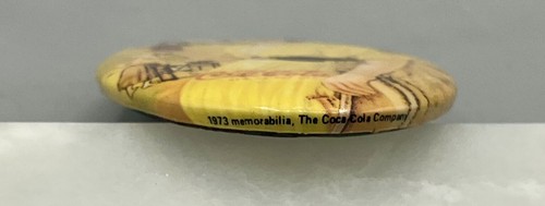 2 Vtg COCA COLA Oval Pocket Mirror 1973 Memorabilia Purse Advertising Pair - Picture 6 of 6