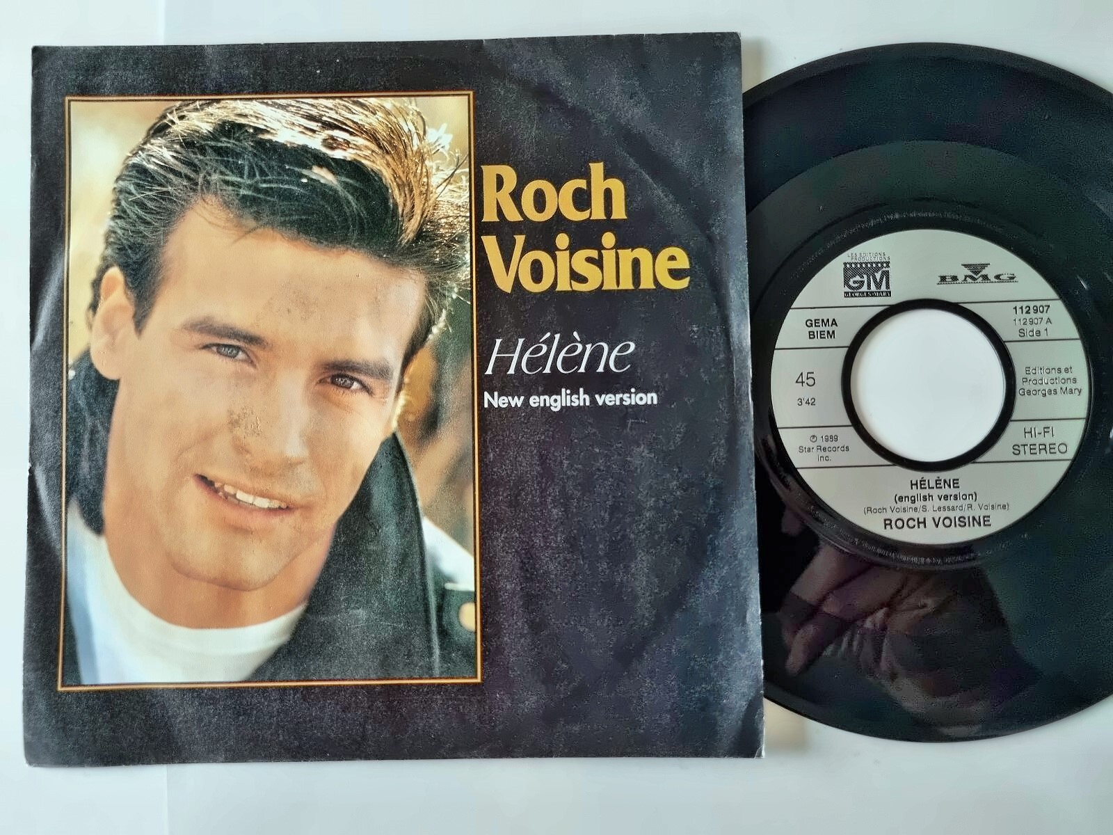 Roch Voisine - Helene 7'' Vinyl Germany SUNG IN ENGLISH AND FRENCH