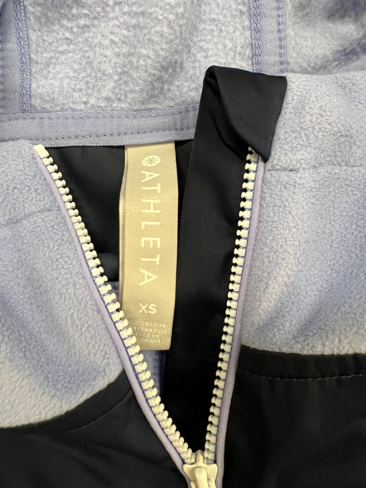 Athleta Zion Micro Fleece Pullover 1/2 Zip 511865 Vi… Gem