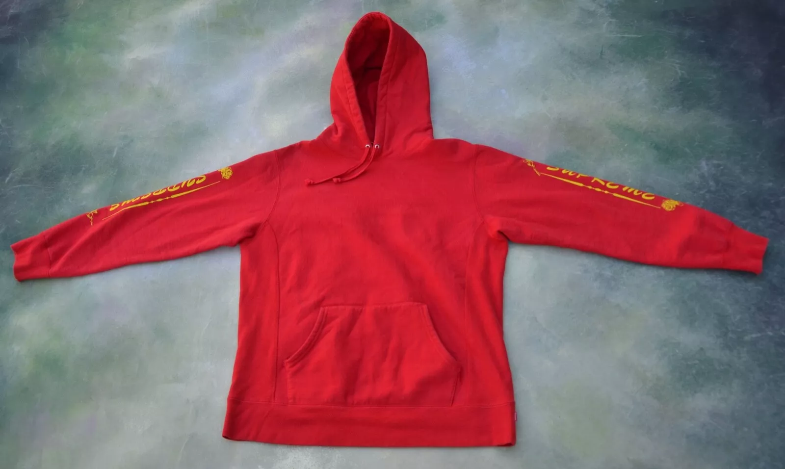 Veste à capuche rouge vintage Supreme pour homme taille L___VEUILLEZ LIRE.