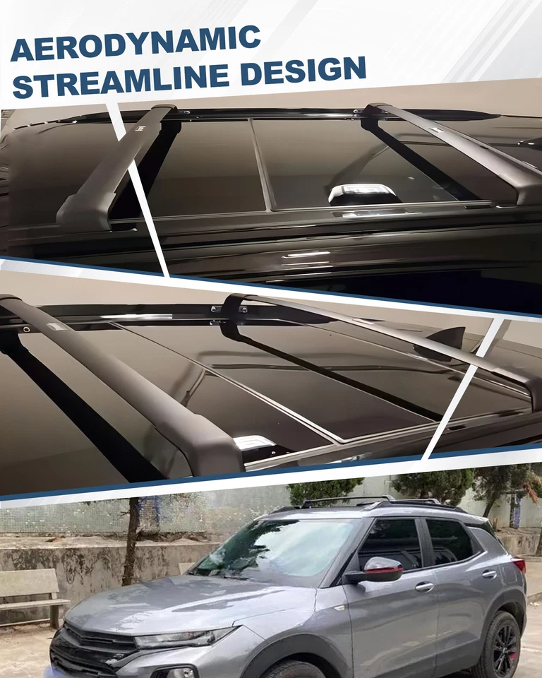 Barras transversales de techo 220 lb para Chevy Chevrolet Traverse 2022-2025 aluminio  Foto 4 de 4