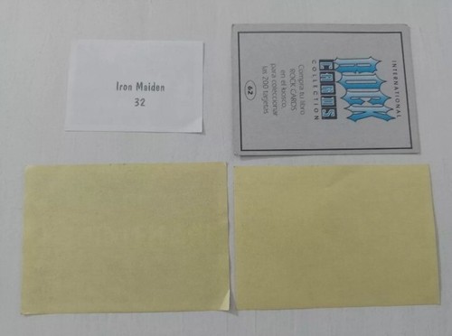 Vintage IRON MAIDEN Rock TRADING CARDS Argentina 1980's - Picture 2 of 2