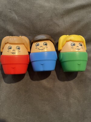 Vintage Step 2 Toddle Tots Jumbo Chunky People Set of 3 Great Condition!! HTF