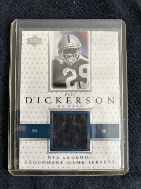 Eric Dickerson   Certified Game Used Jersey  Card  (Inventory #B)