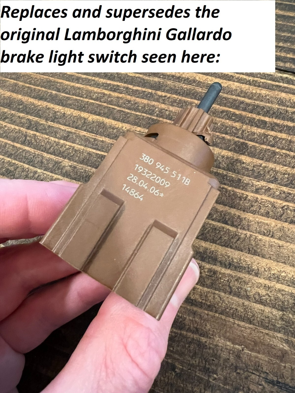 Lamborghini Gallardo Brake Light Switch Replacement for 3B0 945 511B