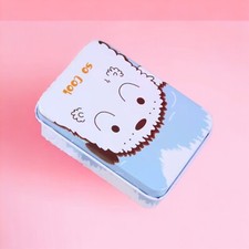 Mini Small Metal Box Portable Storage Mini Rectangle Empty Tin Cartoon Bear New