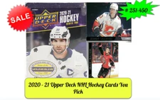 2020 - 21 Upper Deck NHL Hockey Series 2 # 251 - 450  You Pick