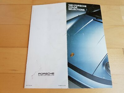 FARBKARTE Colour Chart Carte de Nuances Tavola Colori PORSCHE 911 SC 928S 1983