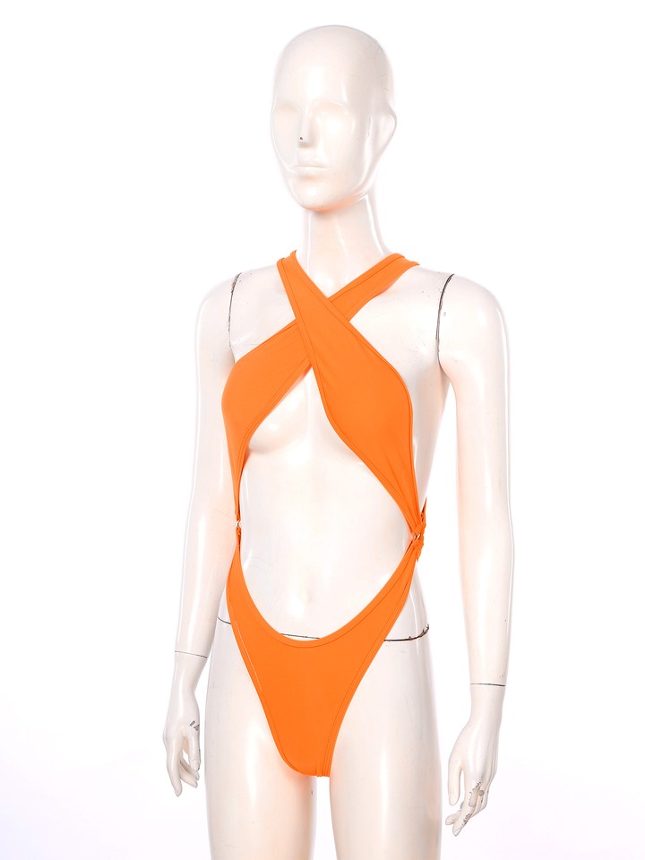 Women One Piece Monokini Swimsuits High Cut Thong Leotard Bodysuit Sexy Swimwear Bathing Suit – Buy The Best Products In The Online Store - Foto 9