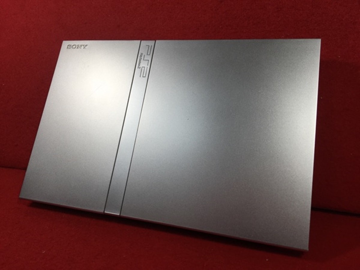 USED PlayStation 2 Slim Satin Silver SCPH-75000 SSS Japan