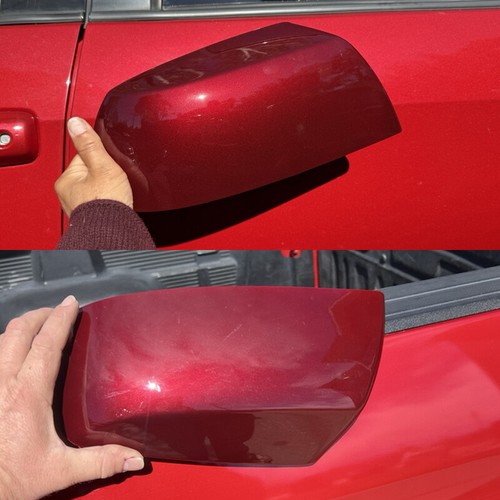 Front Side Mirror Cover Caps Barcelona Red Fits Toyota Tundra Sequoia 2011-2019 - Picture 4 of 13