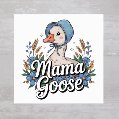 Vintage Look Mama Goose Fabric Quilting Panel Craft Sewing Quilt Block A781