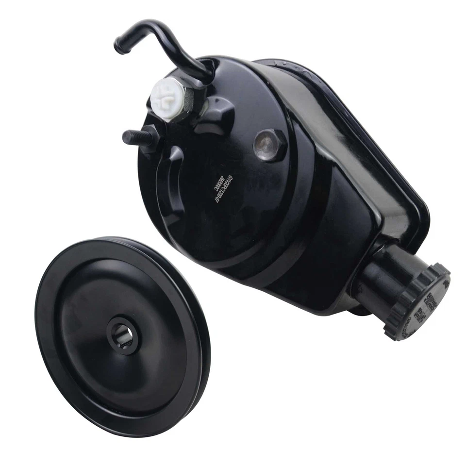 BBC SBC Black Power Steering Pump w/ Single Groove Pulley for Chevy Buick GMC - Image 4 of 4