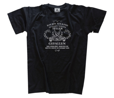 Ich bin als Kind in einen vollen Teller Chili Co T-Shirt,Hoody Kapuzensweatshirt