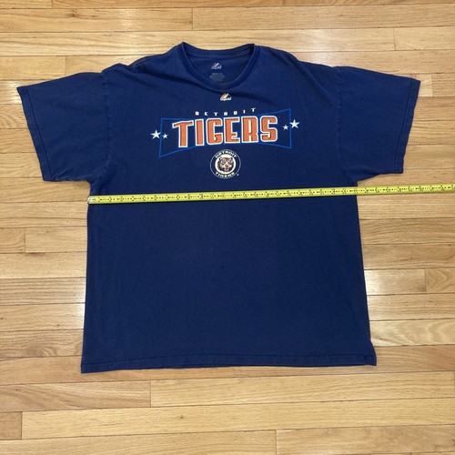 Detroit Tigers Shirt Mens Size XL Blue MLB Baseball Tigers History Tee - Picture 8 of 12