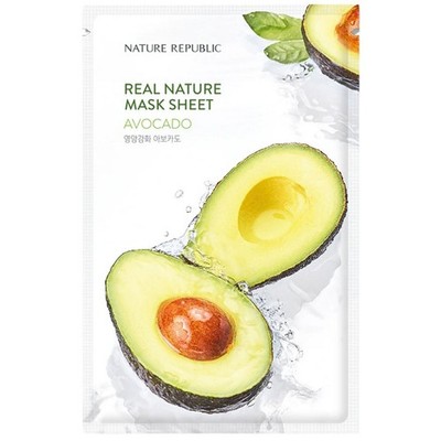 Nature Republic Real Nature Sheet Mask mit Avocado-Extrakt - 23 ml