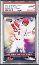 2018 BOWMAN'S BEST POWER PRODUCERS #PPSO SHOHEI OHTANI PSA 10