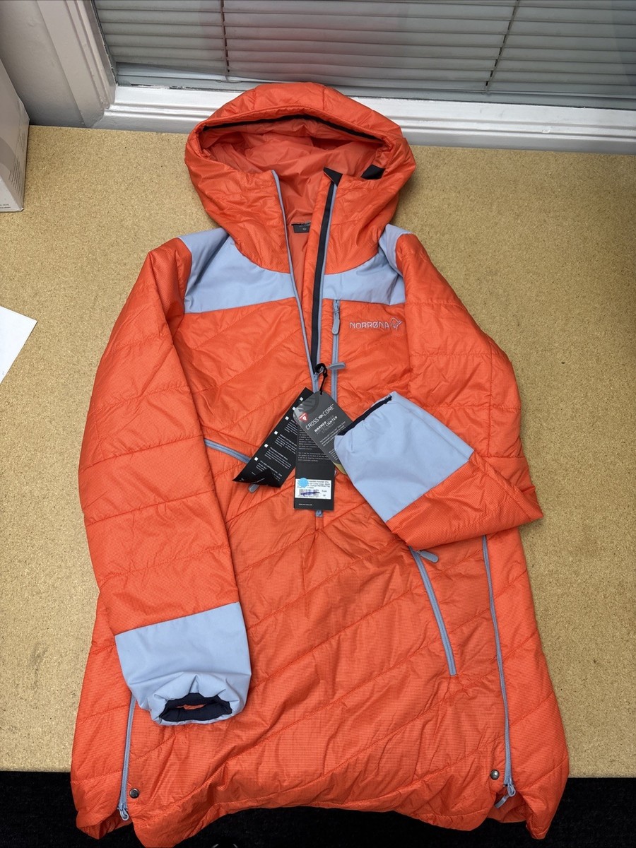 Norrona Lofoten Primaloft80 Anorak Jacket NWT Color:Orange Alert