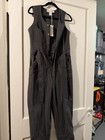 Caron Callahan Grey Textured Jumpsuit. Tie Waist. XS. NWT. — photo 1