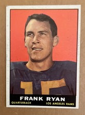 1961 Topps Los Angeles Rams Frank Ryan Football Card #48 (NM)