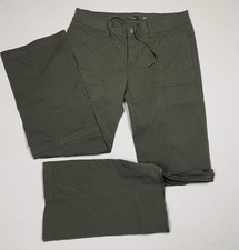 Prana Monarch Convertible Hiking Pants Womens Sz 8 Green Shorts Zip Off Outdoor