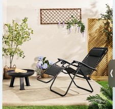 The Outdoor Living Collection Zero Gravity Reclining Chair - Black