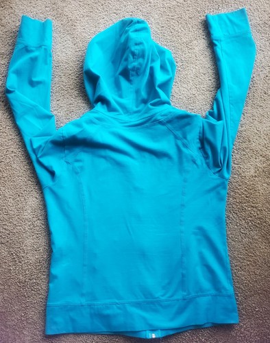 Danskin Women's Turquoise Blue Hooded Jacket, size M - Picture 2 of 7