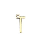 Max Mara Women's Gold Letter Alphabet T Pendant Charm NWT