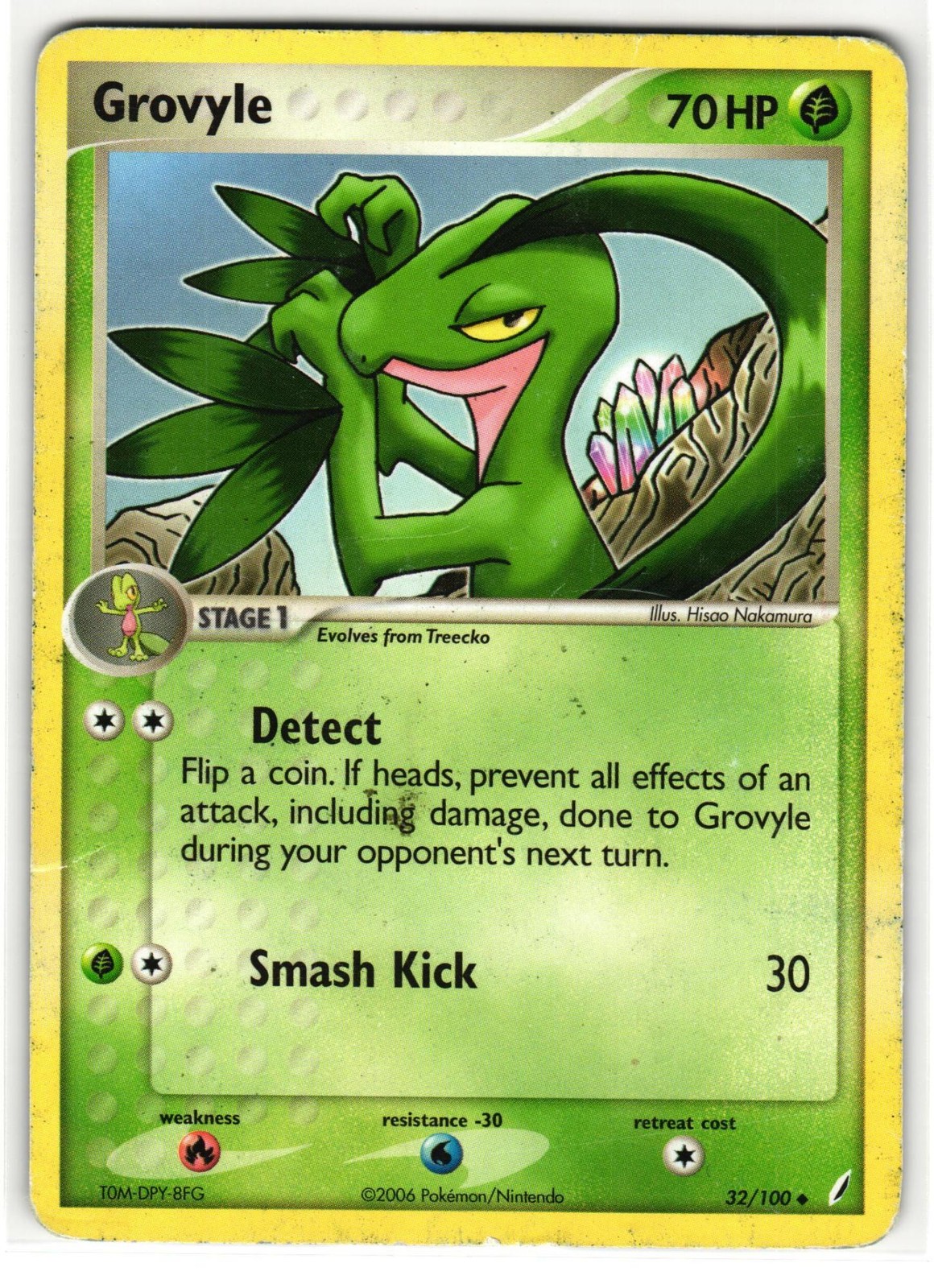 GROVYLE 32/100 CRYSTAL GUARDIANS ENGLISH POKEMON TCG