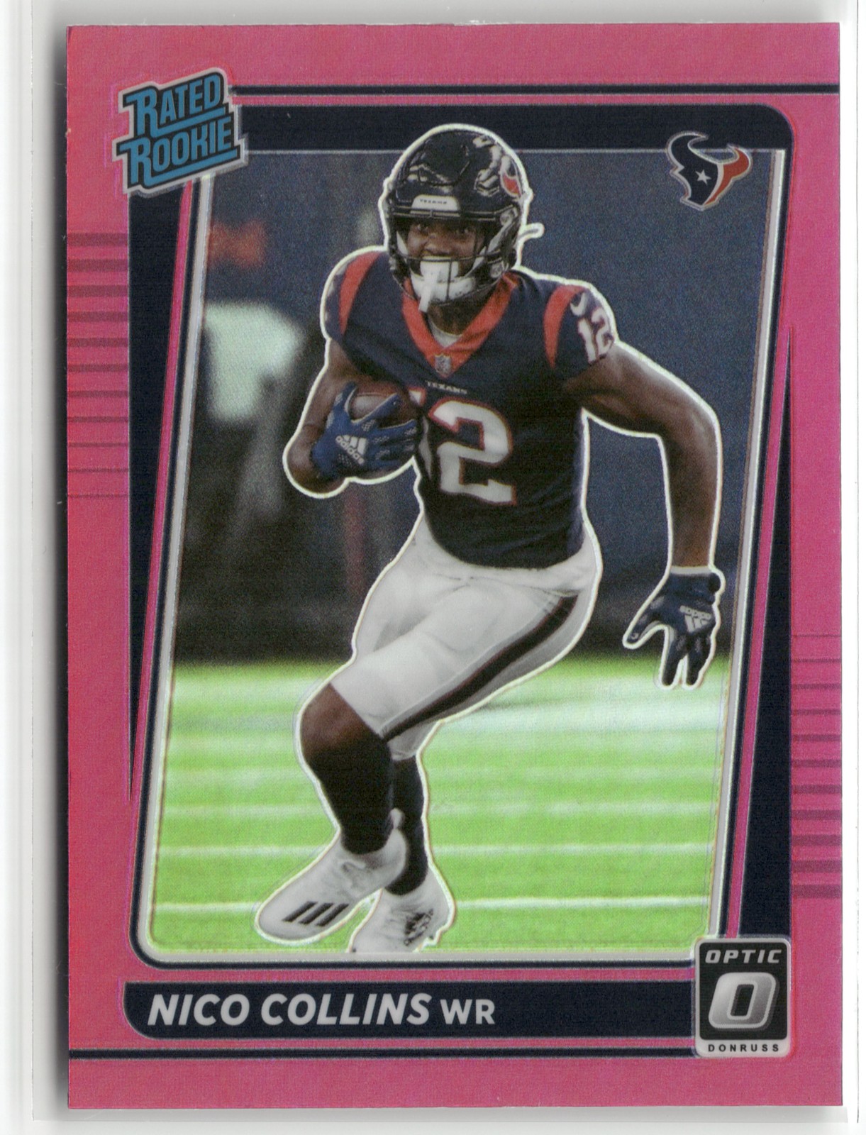 2021 Donruss Optic #230 Nico Collins Pink