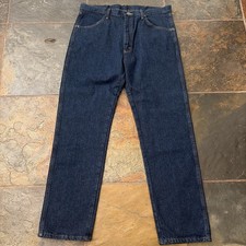 Vintage Rustler Jeans Men s 36x32 Dark Wash Straight Leg 100 Cotton