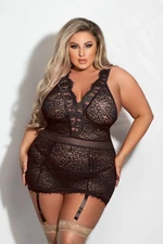 Seven Til Midnight Eyelash & Floral Lace Chemise Set Adult Women Lingerie 11282