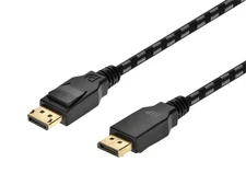 Monoprice Braided DisplayPort 1.4 Cable - 3ft - Gray, 8K Capable, Up To 32.4Gbps