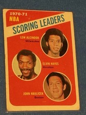 1971-72 Topps League Leaders #138 Lew Alcindor (k.Abdul), Elvin Hayes, Havlicek