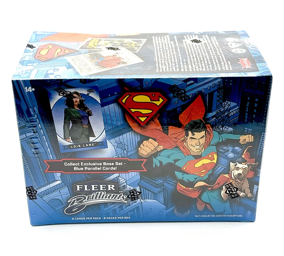 2025 Upper Deck Fleer Brilliants SUPERMAN BLASTER Box DC Trading Cards Blue - Image 2 of 3