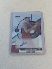 2023-24 Topps Finest Basketball Nikola Vucevic Refractor Auto Chicago Bulls NBA