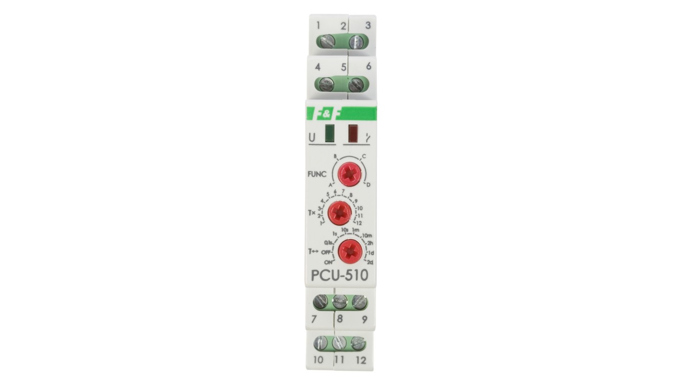 2P 8A 0.1sec-576h timing relay 230V AC, 24V PC PC PC-510DUO