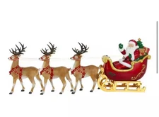 Home Depot 9 ft Giant Sized LED Santas Sleigh with Reindeer Holiday 2025 New