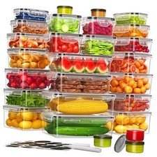 54-Piece Food Storage Containers with Lids 27 Containers  27 Lids , 54 Piece