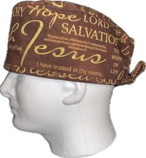 Religious Jesus Faith Salvation Rejoice Scrub Hat Chemo Cap