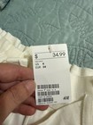 H&M Linen Shorts Cream/Ivory tie belt w Pockets Sz 4 — photo 2